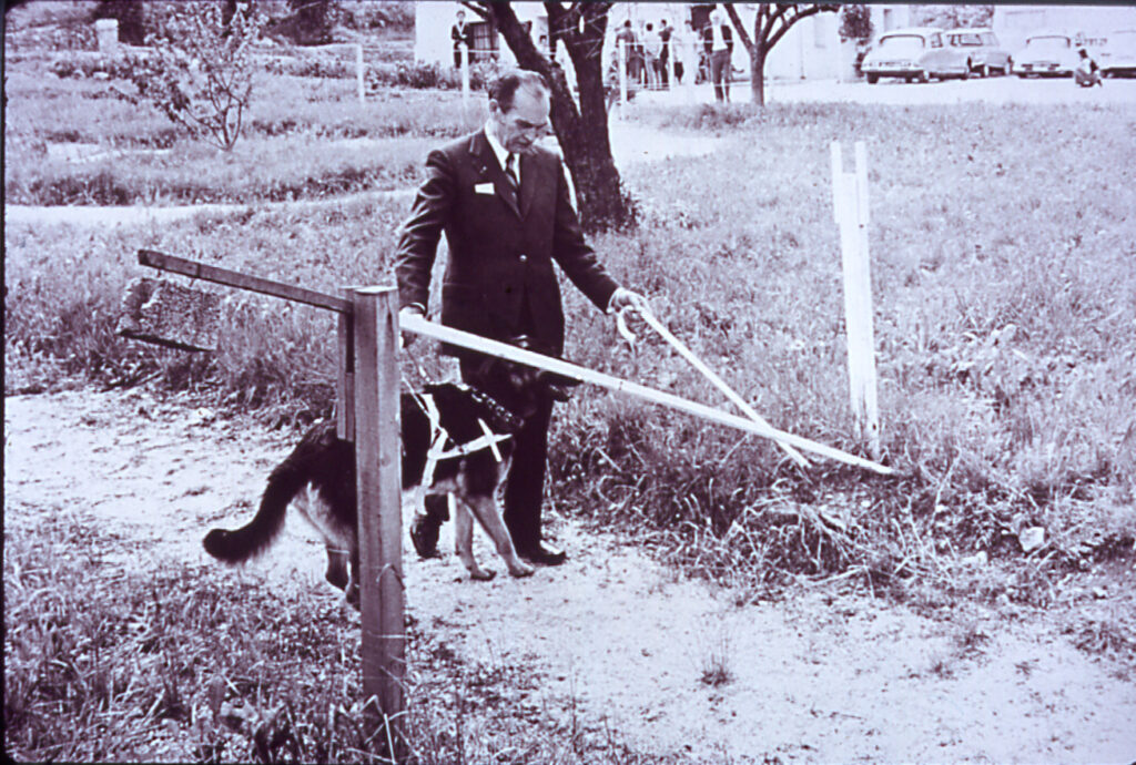 Paul Corteville et son chien