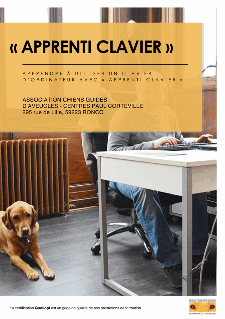 Formation - Apprenti clavier adapté aux déficients visuels