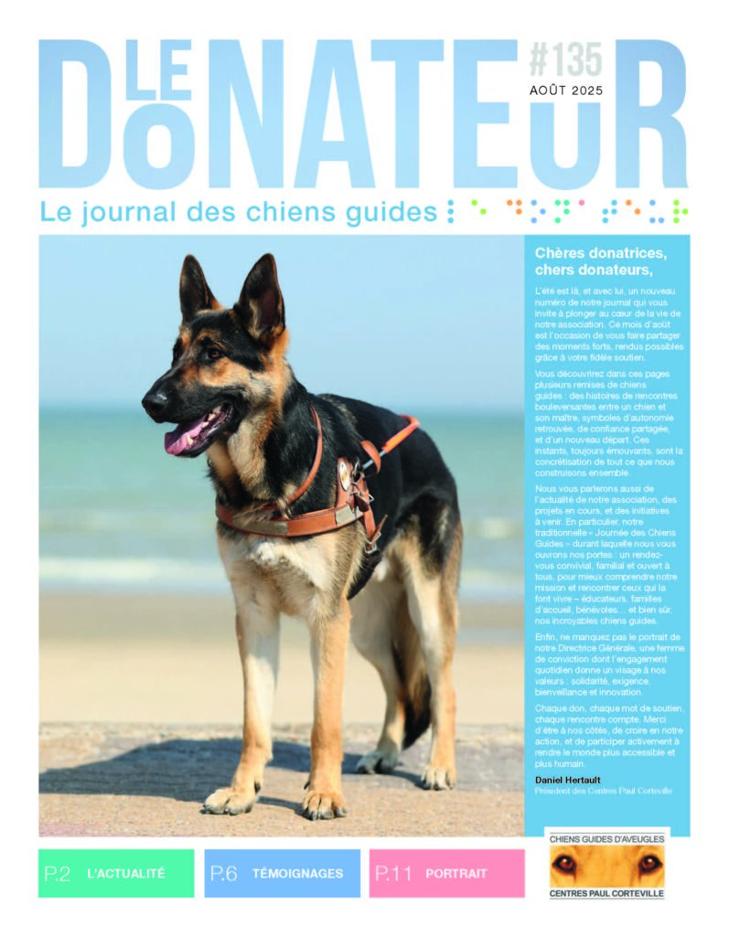 CHIENS GUIDE AVEUGLES MAG 135