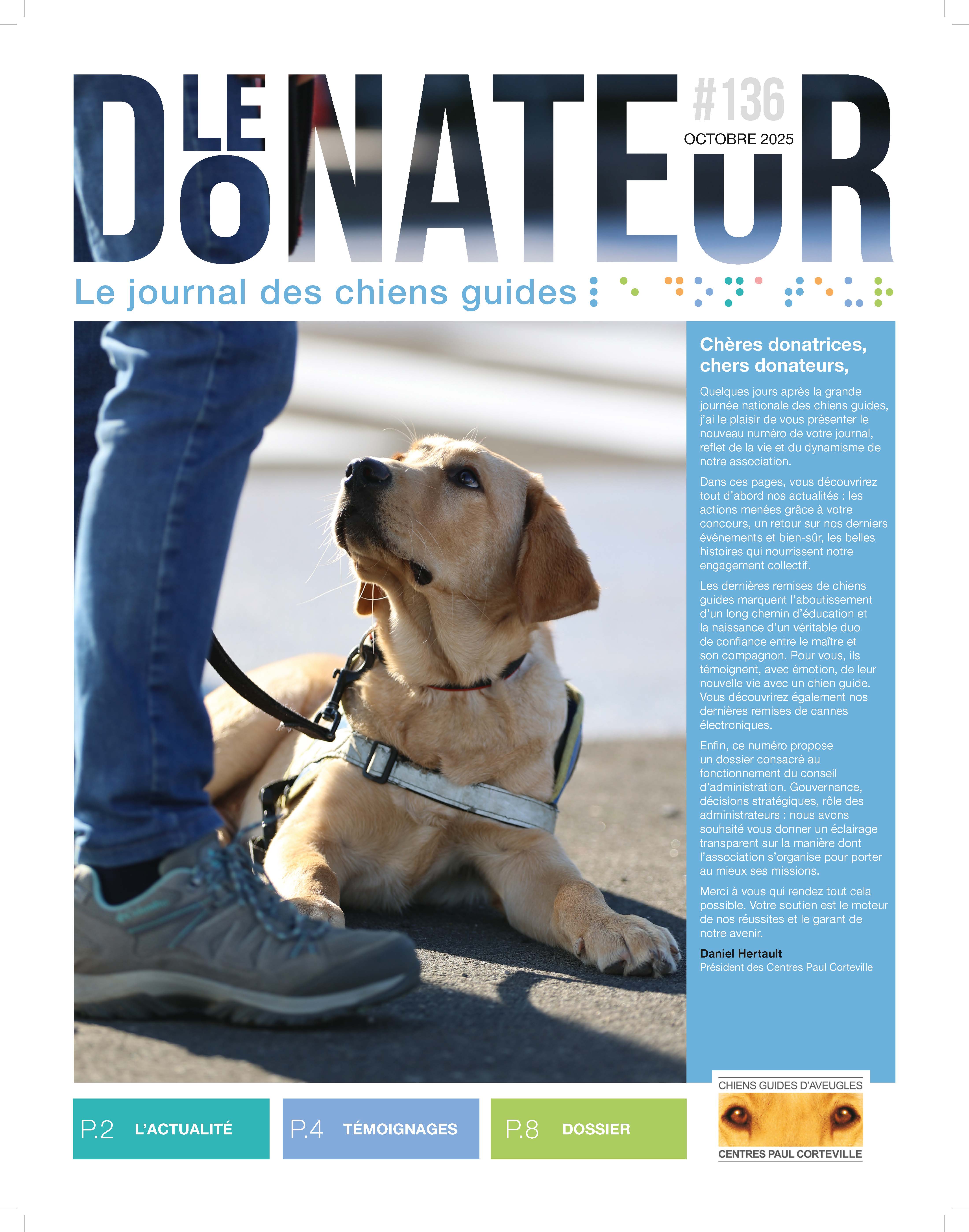 CHIENS GUIDE AVEUGLES MAG 136